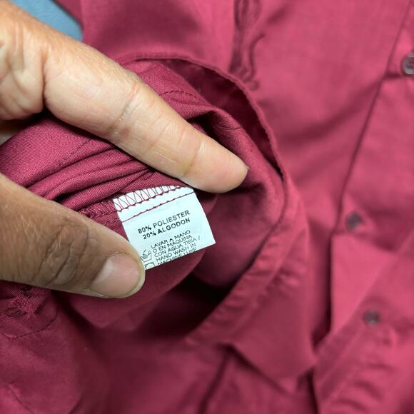 Yucatan Guayaberas Finas Shirt Mexico Made Mens 46 / US XL Embroider Button Down - Picture 4 of 15